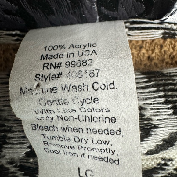 212 NEW YORK Women Boho Asymmetrical Open Sweater Vest Cardigan Sz L Jersey Top - Picture 8 of 12